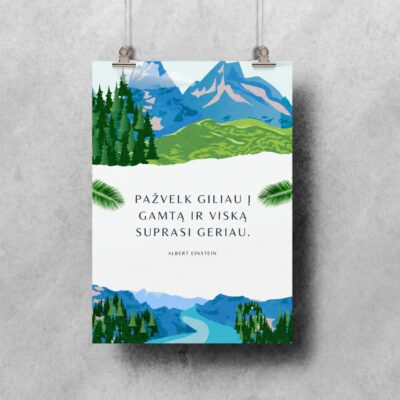 Plakatas „Gamta“