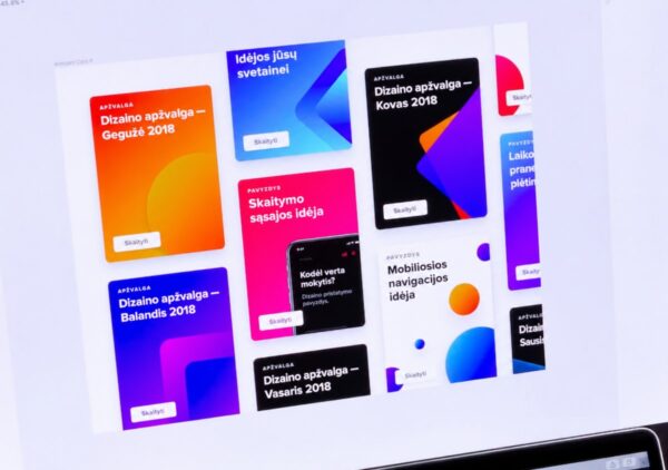 Interneto reklaminės juostos maketas – lietuviškas dizaino pavyzdys