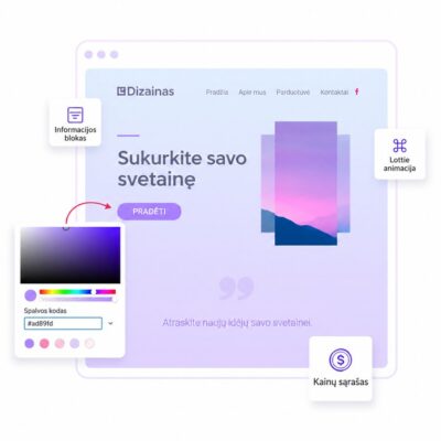 Puslapių blokų rinkinys – lietuviškas dizaino pavyzdys