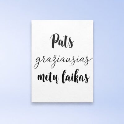 Atvirukas „Pats gražiausias metų laikas“